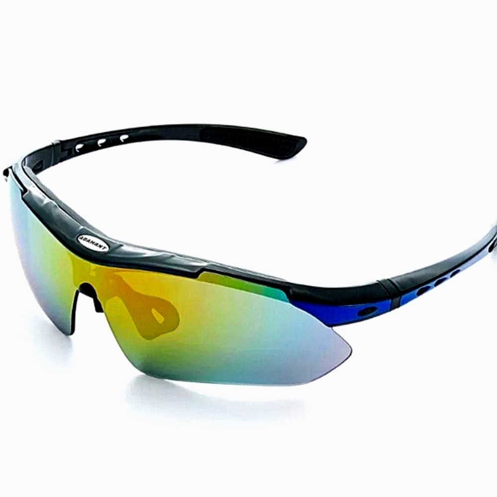 5 In 1 Lens Wrap Sunglasses Sporty Athletics Men And Women's Sunglasses - Picture 2 of 11